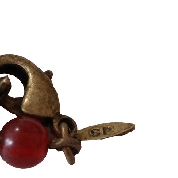 Multi Strand Red Green Glass Bead Necklace Avon SP Retro Colorful - Picture 8 of 9